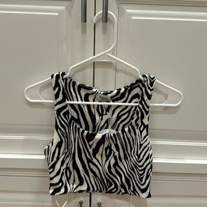 Princess Polly Zebra Tess Top, size 4, nwt